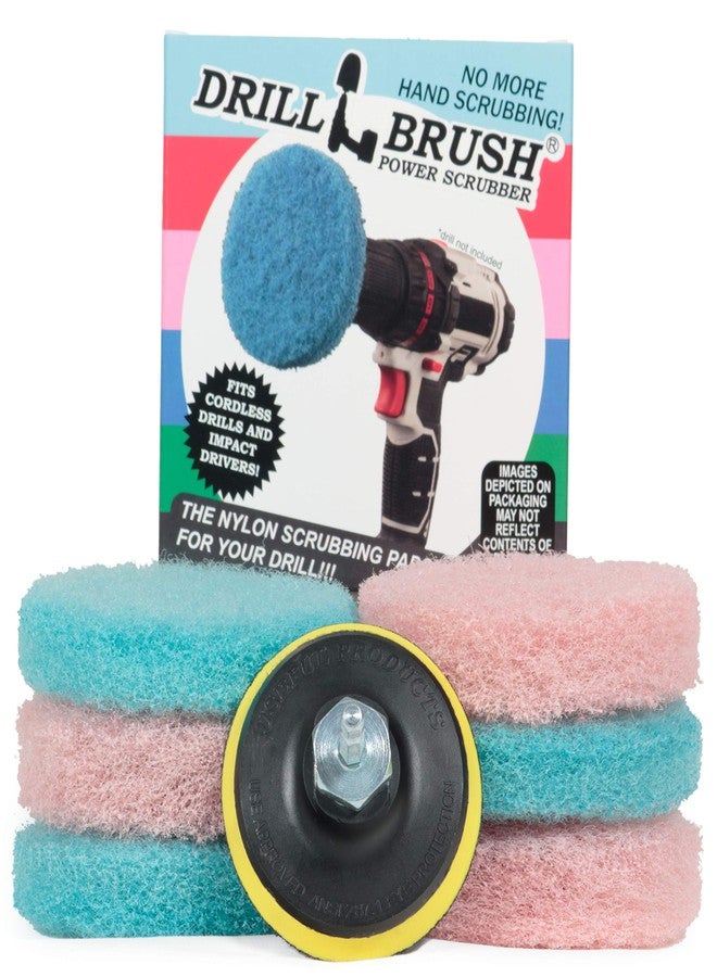 Drillbrush Power Scumbusting Scrubbing Pads Bathroom Surfaces Shower Tubs Tile - Image 1